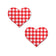 Pastease - Premium Gingham Heart Pasties Nipple Covers PAS1036 CherryAffairs