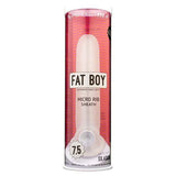 Perfect Fit - Fat Boy Micro Rib Sheath Cock Sleeve 5.5"(Clear) PF1035 CherryAffairs