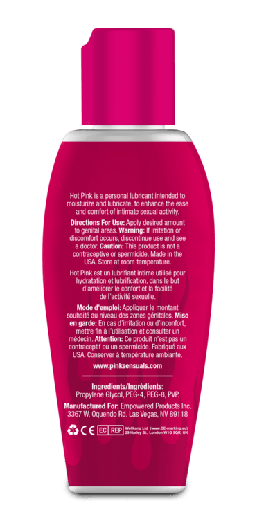 Pink - Hot Pink Gentle Warming Lubricant for Woman CherryAffairs