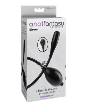 Pipedream - Anal Fantasy Inflatable Silicone Anal Plug with Hand Pump (Black) PD2070 CherryAffairs