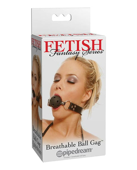 Pipedream - Fetish Fantasy Series Breathable Rubber Ball Gag (Black) PD2061 CherryAffairs