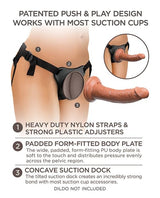 Pipedream - King Cock Elite Comfy Body Dock Strap On Harness (Black) PD2067 CherryAffairs