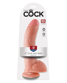 Pipedream - King Cock Realistic Suction Cup Dildo with Balls (Beige) PD2065 CherryAffairs