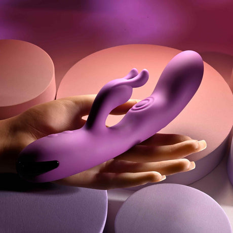 Playboy - Busy Bunny Rechargeable Rabbit Vibrator (Purple) PLB1029 CherryAffairs