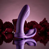 Playboy - Mix and Match Vibrating Dildo with Cock Ring (Purple) PLB1024 CherryAffairs