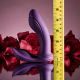 Playboy - Mix and Match Vibrating Dildo with Cock Ring (Purple) PLB1024 CherryAffairs