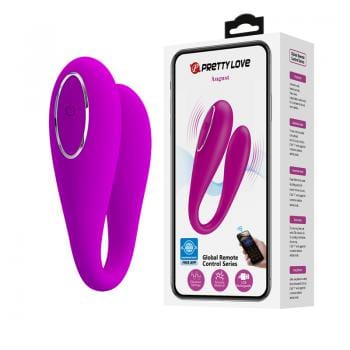 Pretty Love - August App-Controlled Couple's Massager (Pink) PL1150 CherryAffairs