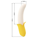 Pretty Love - Banana Geek Vibrating Thrusting Dildo Vibrator (Yellow) PL1148 CherryAffairs