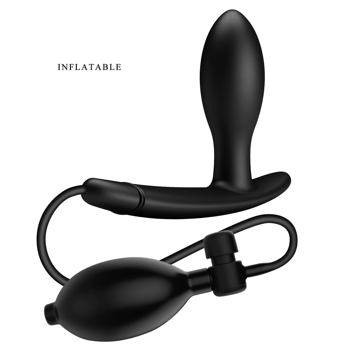 Pretty Love - Drake Inflatable Muscle Contracting Exercise Butt Plug (Black) PL1121 CherryAffairs