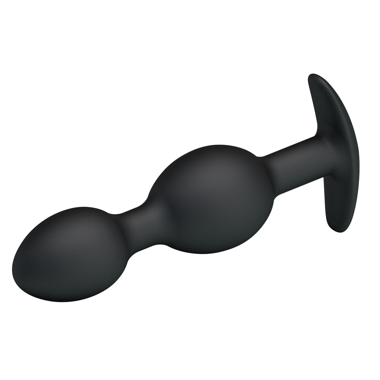 Pretty Love - Heavy Balls Silicone Butt Plug (Black) CherryAffairs