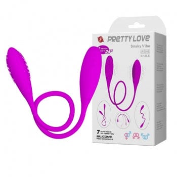 Pretty Love - Snaky Vibe Flexible Vibrator (Pink) PL1144 CherryAffairs