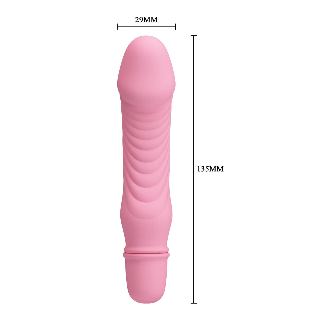 Pretty Love - Stev Vibrating Realistic Dildo (Pink) PL1127 CherryAffairs