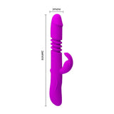 Pretty Love - Ward Rotating Thursting Rabbit Vibrator (Purple) PL1138 CherryAffairs