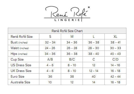 Rene Rofe - Body Conversation Harness Set Costume S/M (Black) CherryAffairs