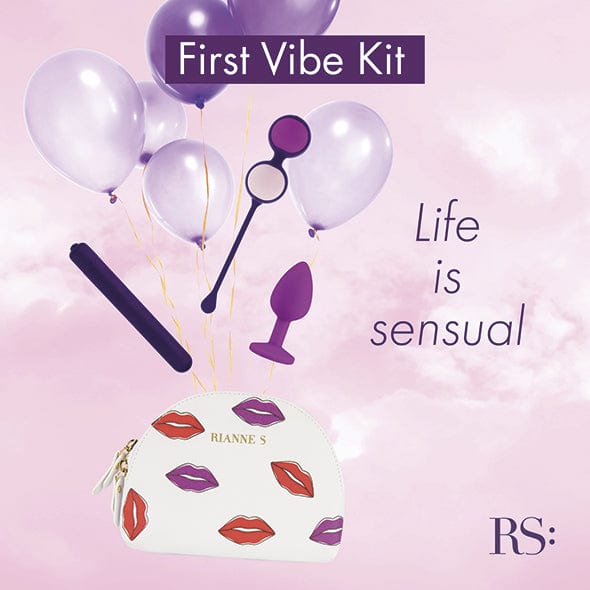 Rianne S - Essentials First Vibe Kit Anal Plug Vibrator Kegel Balls (Purple)    Bullet (Vibration) Non Rechargeable