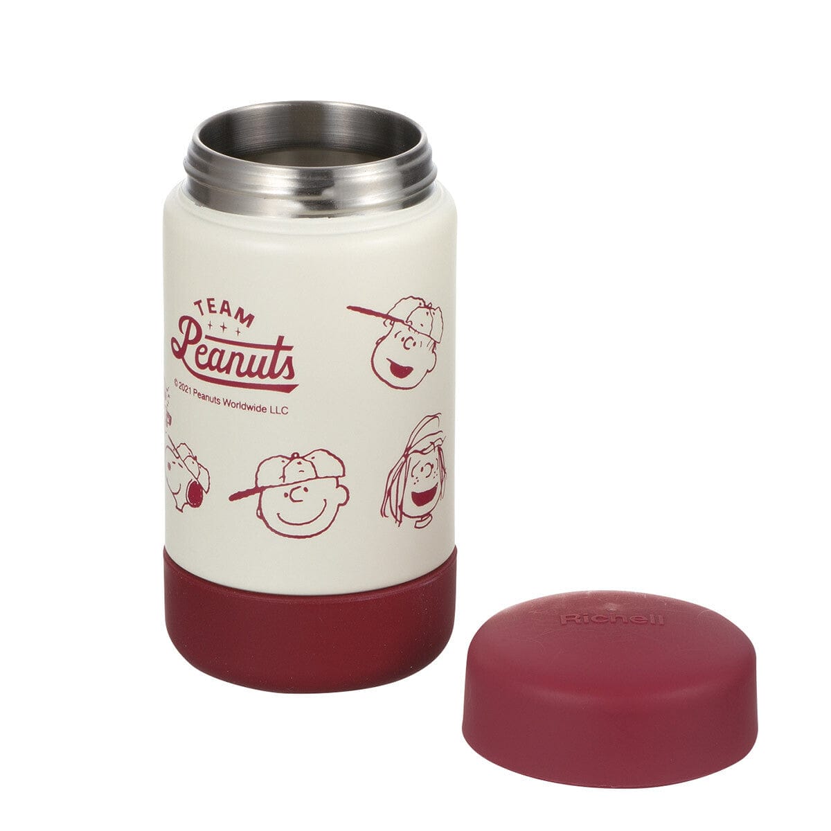 Richell - 2 Way Snoopy Peanut Collection Stainless Steel Water Bottle Mug    Baby Water Bottle