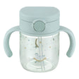 Richell - Axstars Baby Straw Cup Clear Tritan Training Water Bottle Mug  Light Blue 4945680204422 Baby Water Bottle
