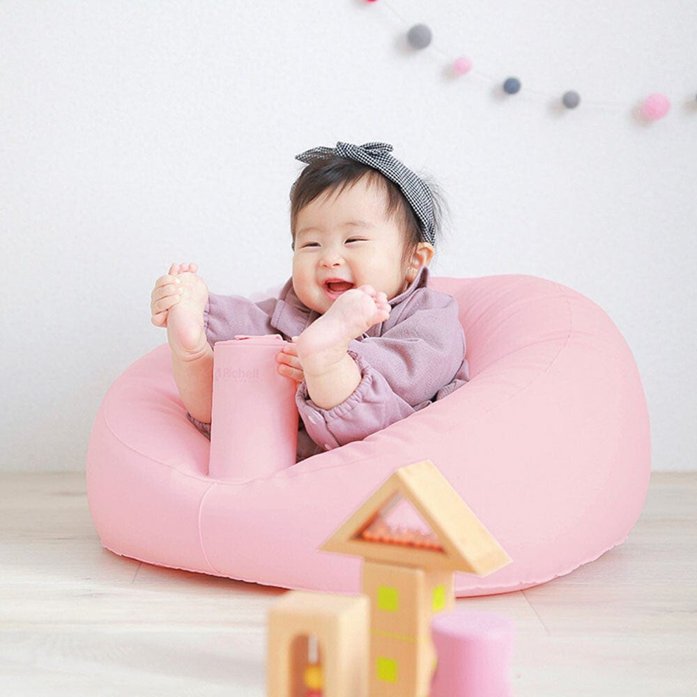 Richell - Inflatable Soft Baby Sofa Seat    Baby Inflatable Seat