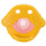 Richell - New Born Baby Silicone Pacifier with Storage Case  Yellow 4945680202909 Baby Pacifiers