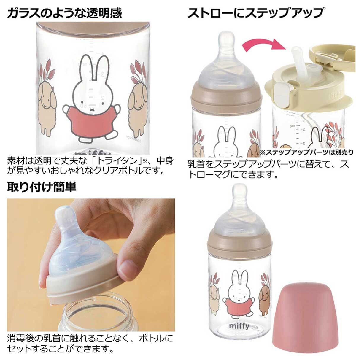 Richell - Outing Clear Baby Milk Bottle    Baby Milk Bottle