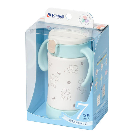 Richell - T.L.I Baby Insulated Stainless Steel Sippy Cup Water Bottle Mug    Baby Water Bottle
