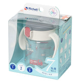 Richell - T.L.I Baby Stage 2 Try Straw Clear Training Water Bottle Mug    Baby Water Bottle