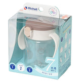 Richell - T.L.I Baby Stage 2 Try Straw Clear Training Water Bottle Mug    Baby Water Bottle