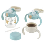 Richell - T.L.I Baby Step Up Clear Training Water Bottle Mug Set RC1130 CherryAffairs