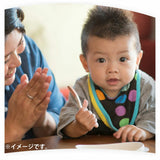 Richell - T.L.I Stage 2 Soft Easy Grip Baby Self Feeding Spoon and Fork Set    Baby Spoon and Fork