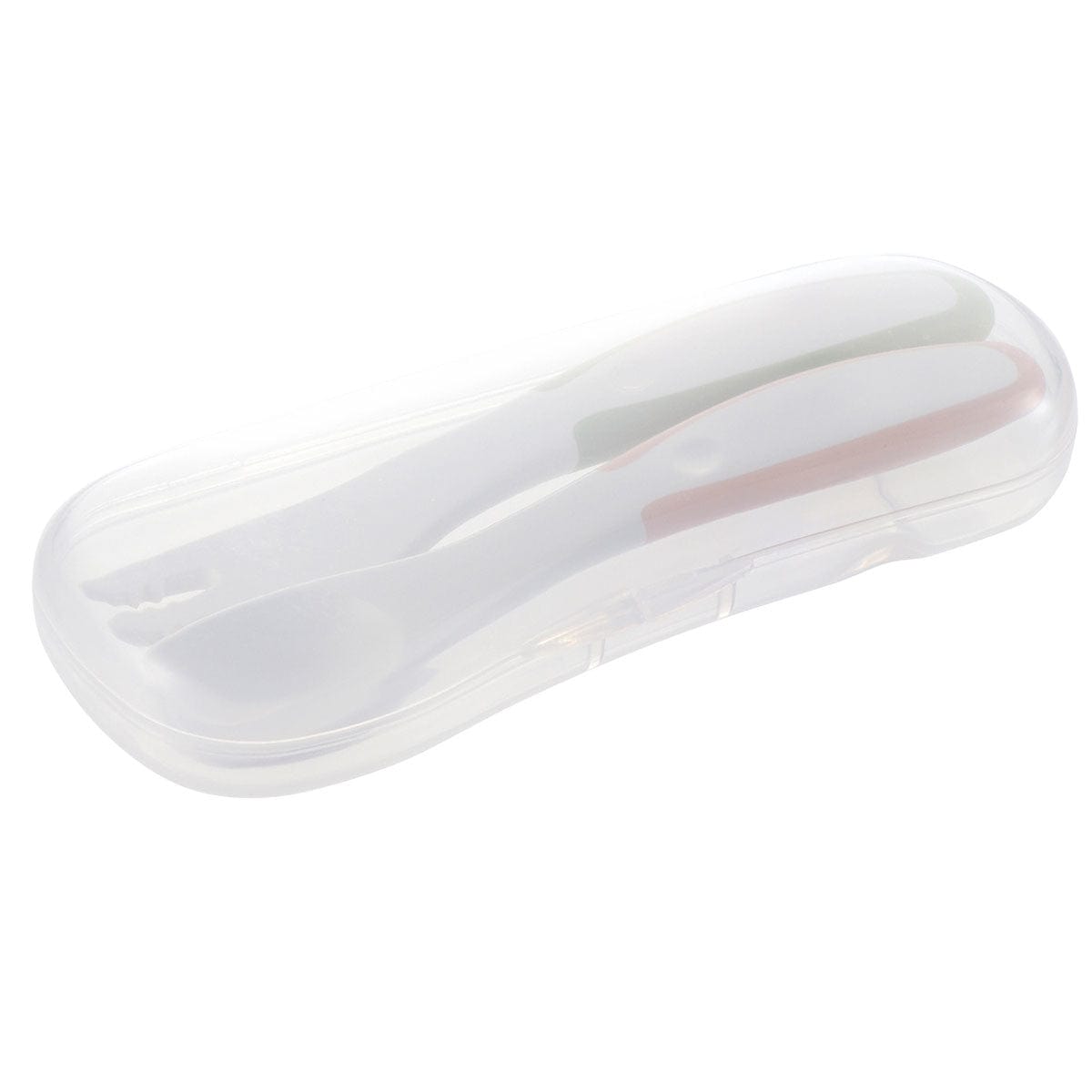 Richell - T.L.I Stage 3 Baby Self Feeding Spoon and Fork Set    Baby Spoon and Fork