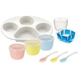 Richell - T.L.I Try Series Baby Food Starter Tableware Set    Baby Utensils Set