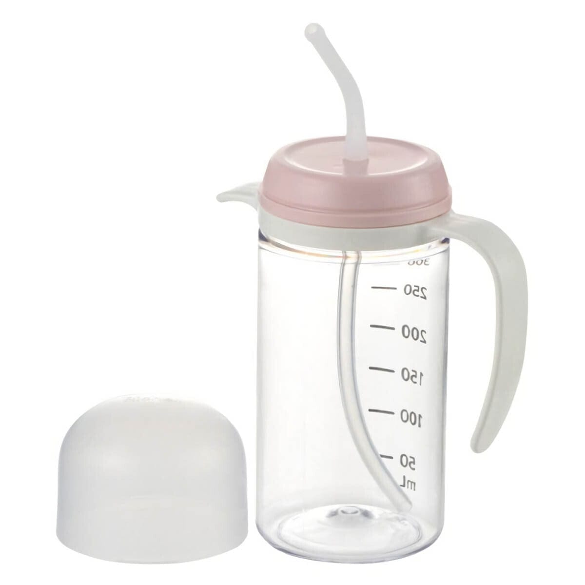 Richell - You Can Use It Easy Handle Clear Drinking Straw Cup    Baby Cup