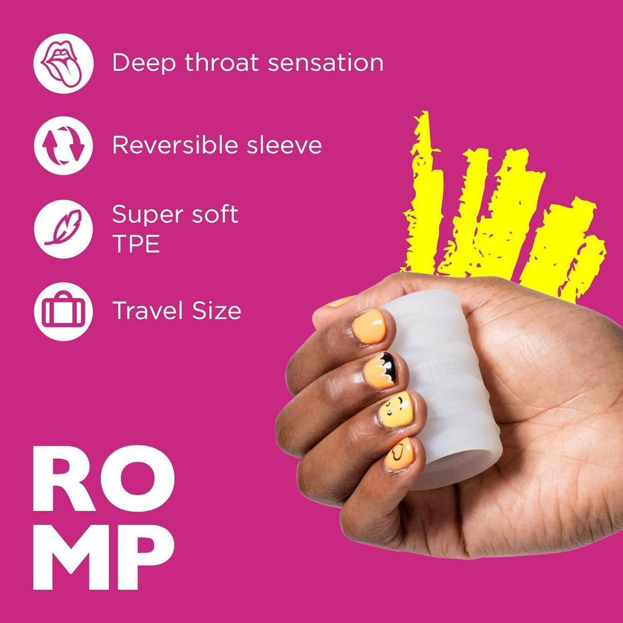 Romp - Mosh Stroker Masturbator (White) RM1010 CherryAffairs