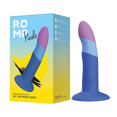 Romp - Piccolo Suction Cup Silicone Dildo (Multi Colour) RM1023 CherryAffairs