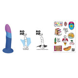 Romp - Piccolo Suction Cup Silicone Dildo (Multi Colour) RM1023 CherryAffairs