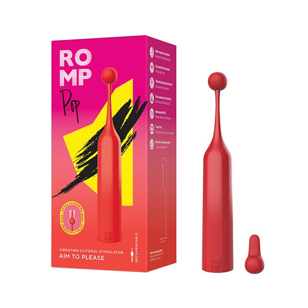 Romp - Pop Vibrating Clit Massager Pinpoint Vibrator (Red) RM1016 CherryAffairs