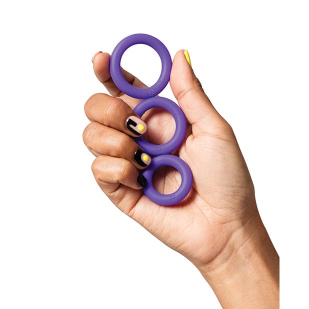 Romp - Remix Trio Silicone Cock Ring (Purple) RM1018 CherryAffairs