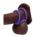 Romp - Remix Trio Silicone Cock Ring (Purple) RM1018 CherryAffairs