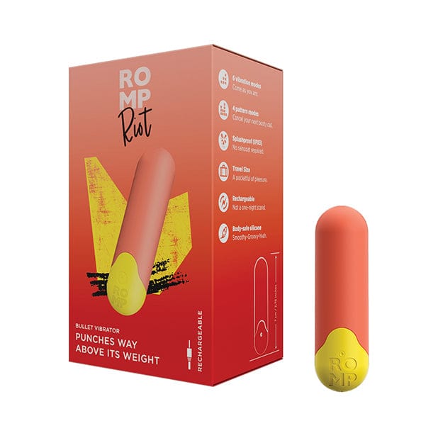 Romp - Riot Bullet Vibrator (Orange) RM1012 CherryAffairs