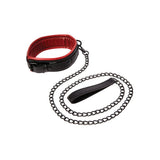 S&M - Saffron Leash and Collar (Black) SM1057 CherryAffairs