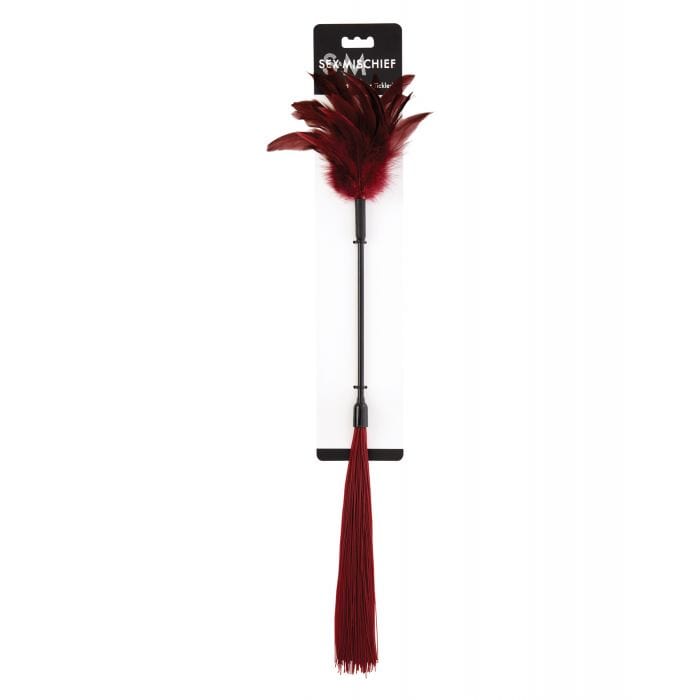 S&M - Sex and Mischief Enchanted Feather Tickler (Burgundy) SM1056 CherryAffairs