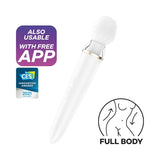 Satisfyer - Double Wand-er Bluetooth App-Controlled Wand Massager (White) STF1203 CherryAffairs