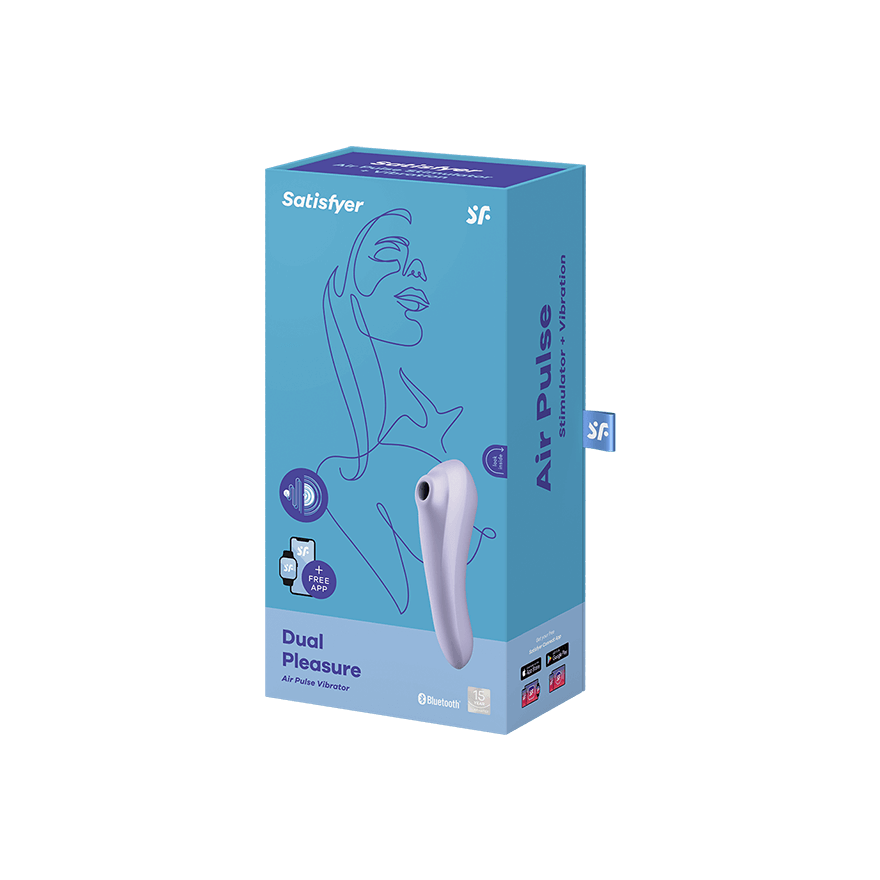 Satisfyer - Dual Pleasure App-Controlled Clitoral Air Stimulator Vibrator CherryAffairs