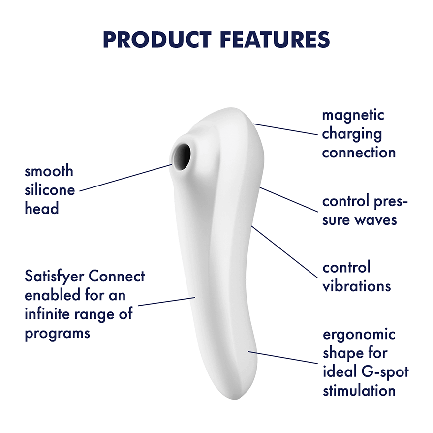 Satisfyer - Dual Pleasure App-Controlled Clitoral Air Stimulator Vibrator CherryAffairs