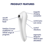 Satisfyer - Dual Pleasure App-Controlled Clitoral Air Stimulator Vibrator CherryAffairs