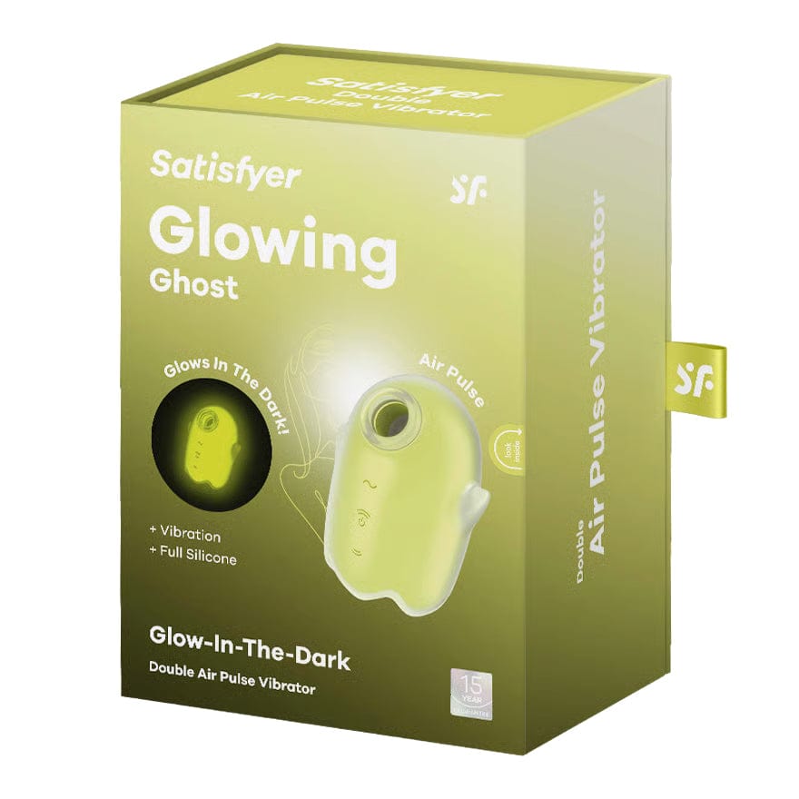 Satisfyer - Glowing Ghost Glow in the Dark Clitoral Air Stimulator (Yellow) STF1310 CherryAffairs