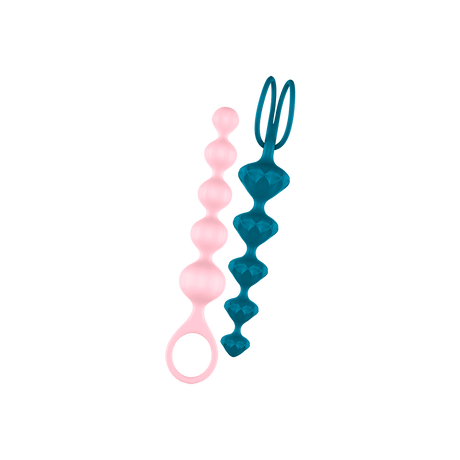 Satisfyer - Love Beads Super Soft Silicone Anal Beads 2 Pieces STF1056 CherryAffairs