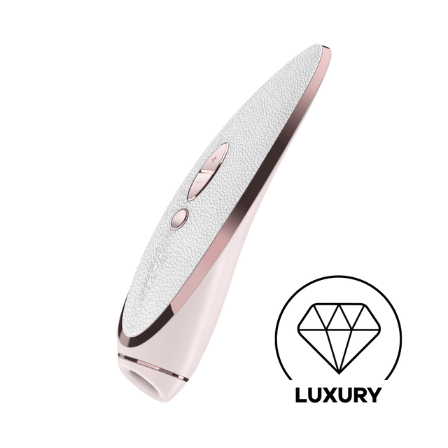 Satisfyer - Luxury Pret-a-Porter Air Pulse Vibration Clitoral Air Stimulator (White) STF1052 CherryAffairs