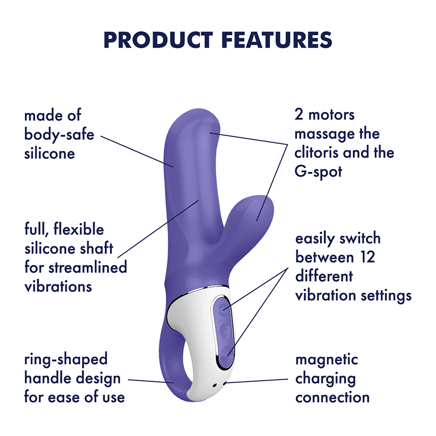 Satisfyer - Magic Bunny Rabbit Vibrator (Purple) STF1034 CherryAffairs