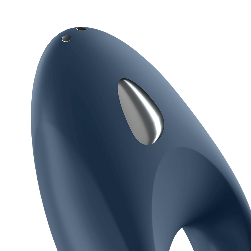 Satisfyer - Mighty One Ring App-Controlled Bluetooth Cock Ring (Blue) STF1131 CherryAffairs